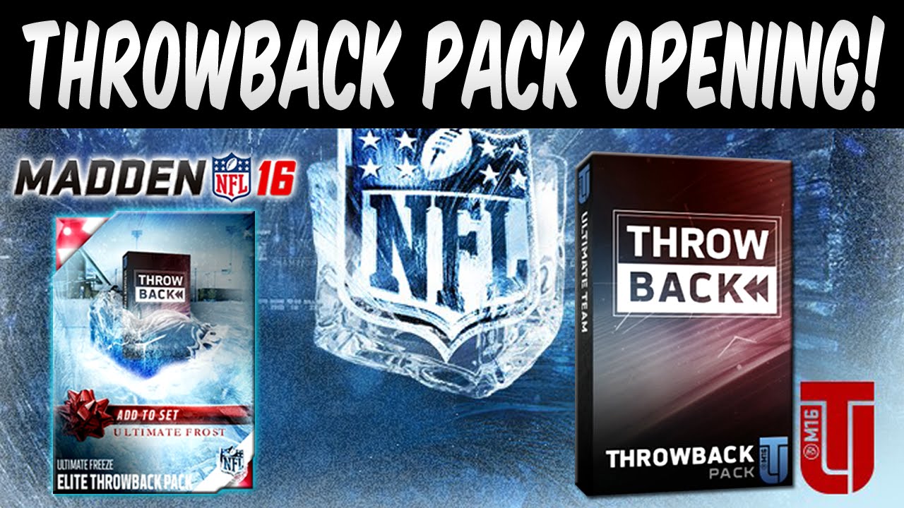 MUT 16 THROWBACK PACK OPENING! Ultimate Freeze Frozen Gift Throwback in Madden 16 Ultimate Team