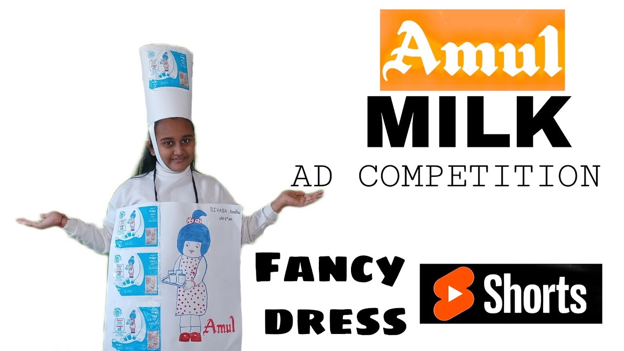 AMUL DOODH AD COMPETITION | First rank winner | AMUL MILK AD IN ENGLISH  | #shorts