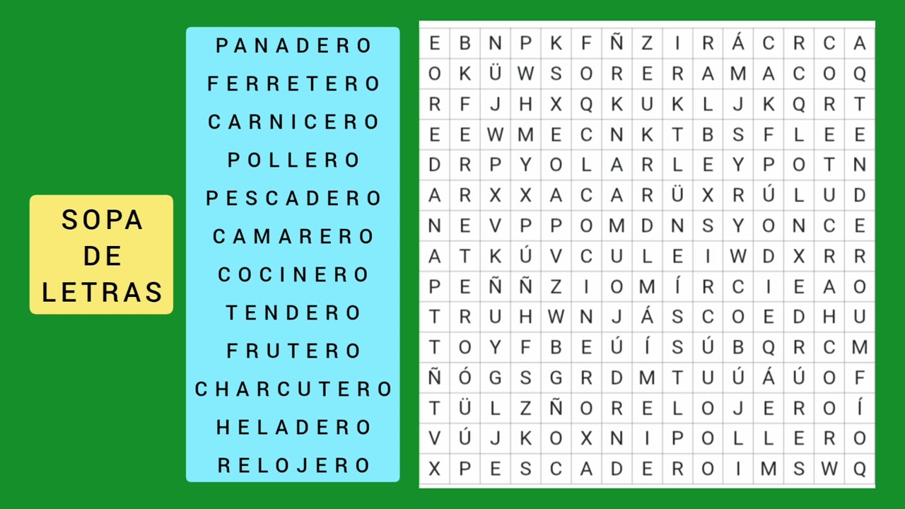 SOPA DE LETRAS 😃😂😌 / WORD SEARCH PUZZLES