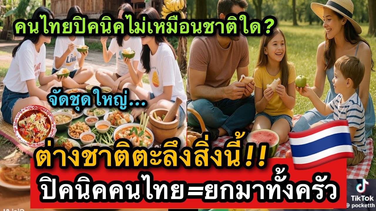 ช็อกคนไทยปิคนิคโหด! นึกว่ายกครัวไปด้วย วัฒนธรรมที่ต่างชาติถึงกับงง?🤣🇹🇭