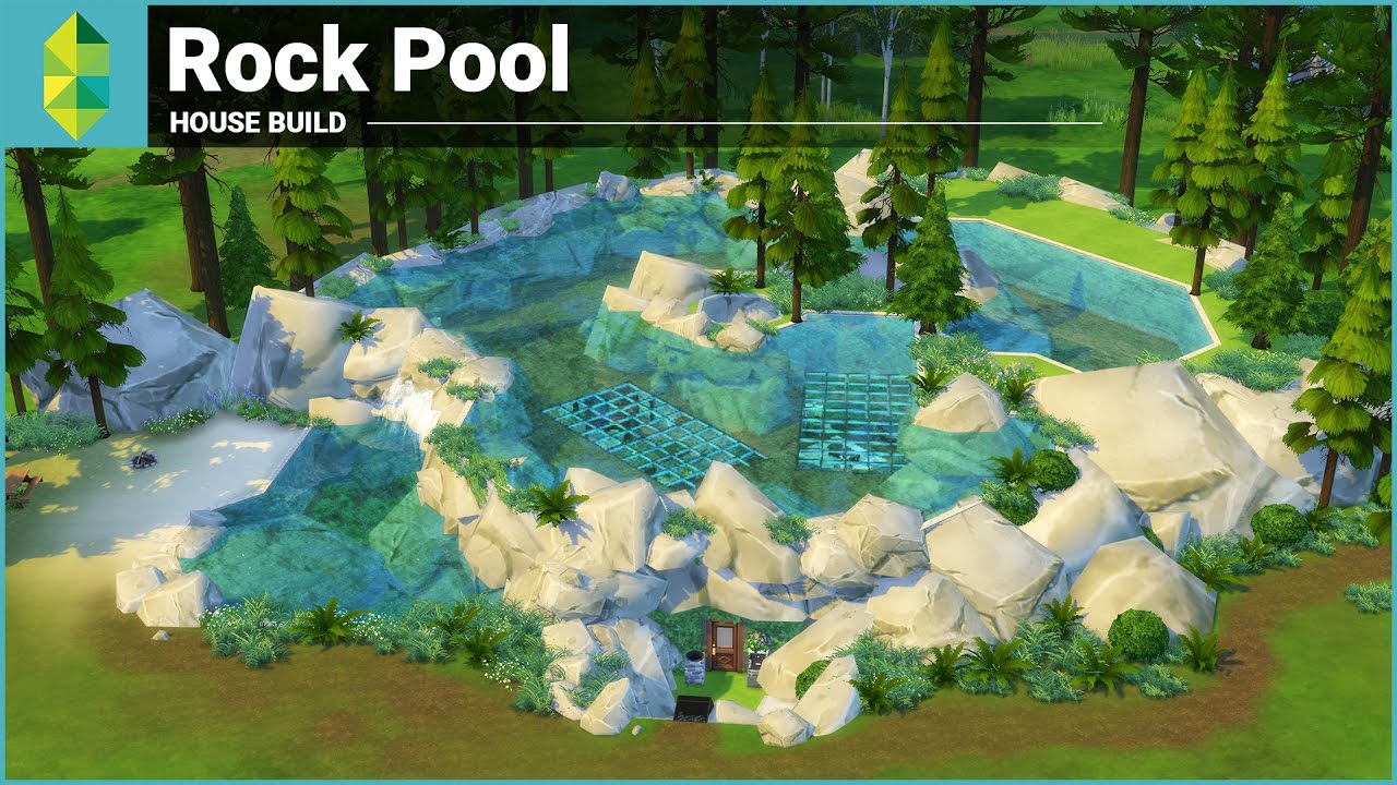 The Sims 4 House Building - Rock Pool (Underwater House)