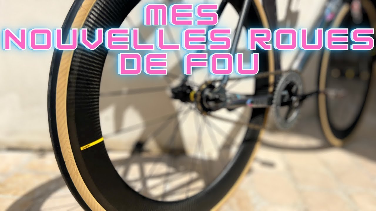 Des ROUES CARBONES 🥵 pour le FIXIE ⚙️ (Mavic Ellipse Pro)