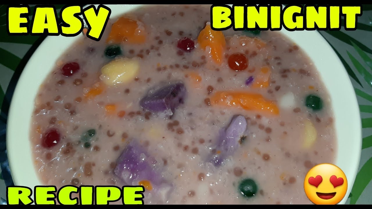 HOW TO COOK BINIGNIT|STICKY RICE WITH COCONUT MILK|PINOY RECIPE|BESH DHADA