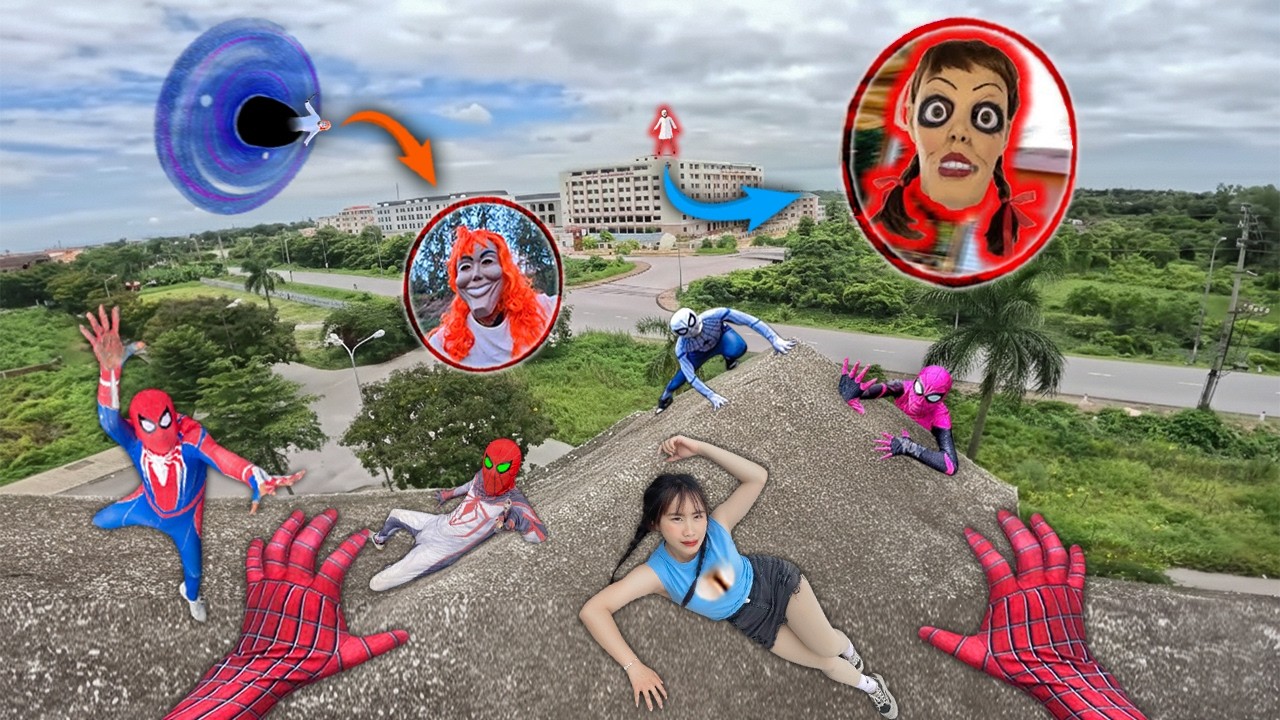 7 SPIDERMAN Vs SMILING WOMAN REAL LIFE ESCAPE 42.0 (Horror Parkour Pov Short) | Epic POV