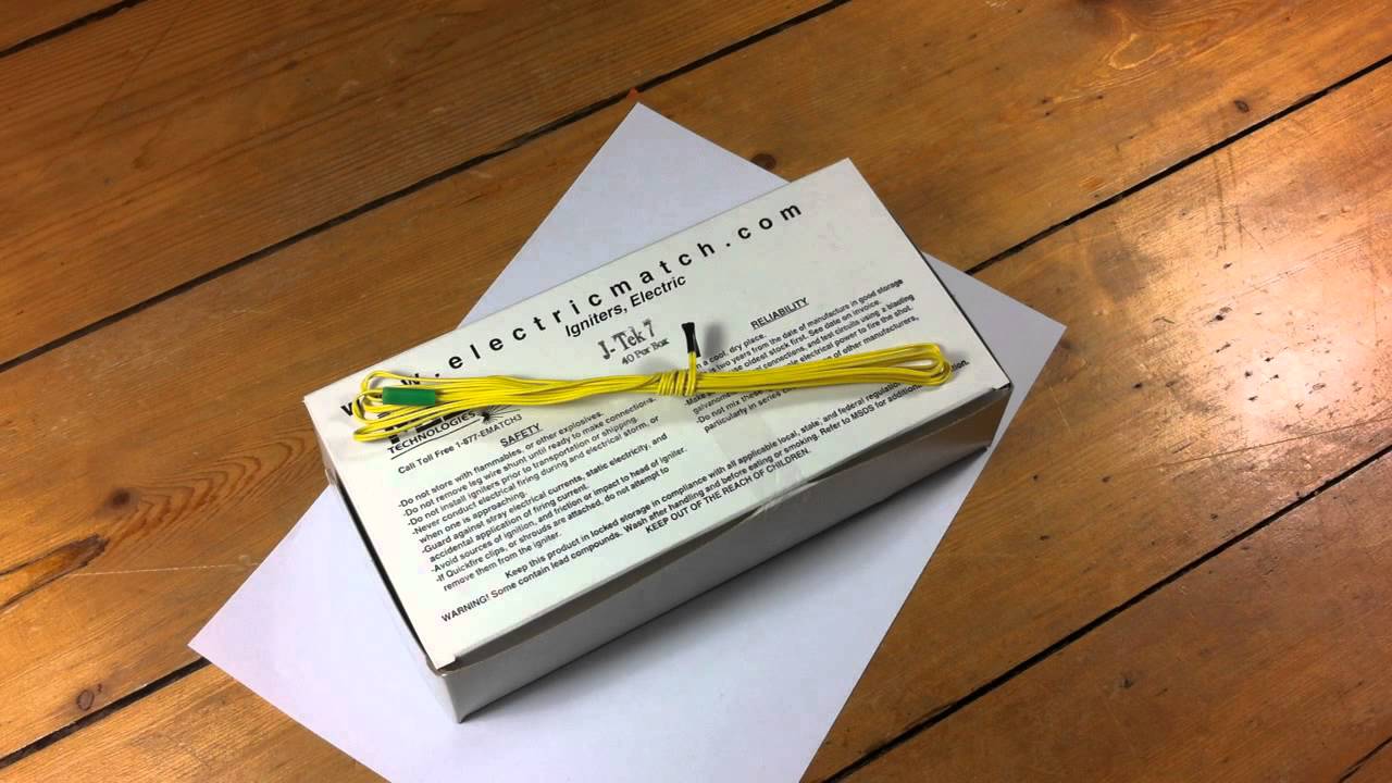 E-Match Igniter Demonstration
