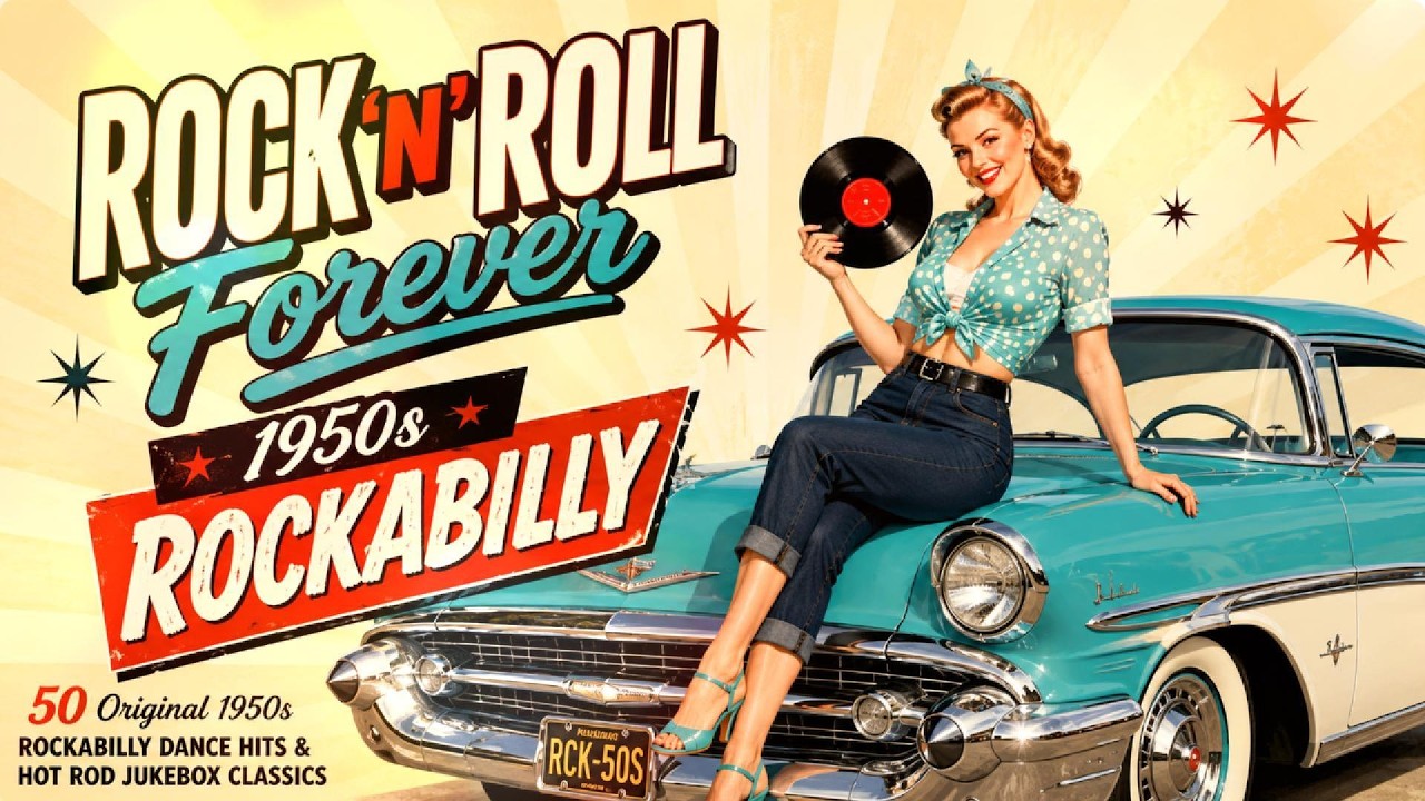 🎸 ROCK 'N' ROLL Forever | 50 Original 1950s Rockabilly Dance Hits & Hot Rod Jukebox Classics