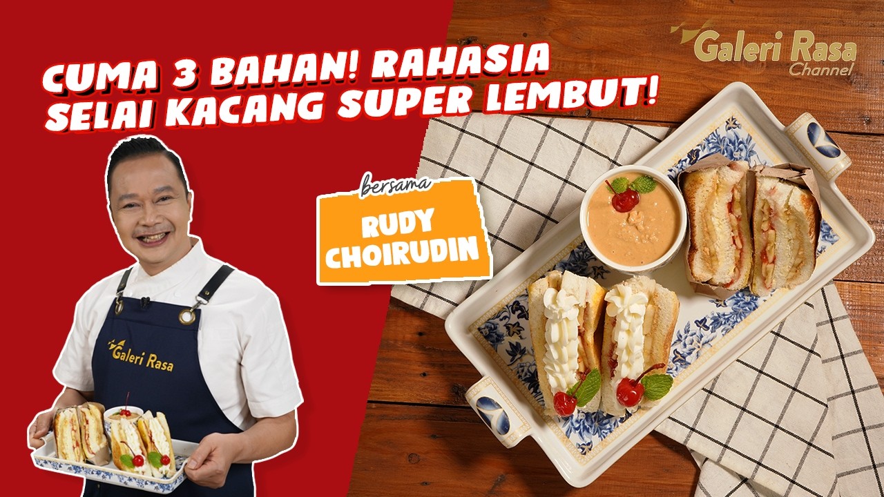 RUDY CHOIRUDIN | CUMA 3 BAHAN! RAHASIA SELAI KACANG SUPER LEMBUT! ~ SELAI KACANG PRAKTIS