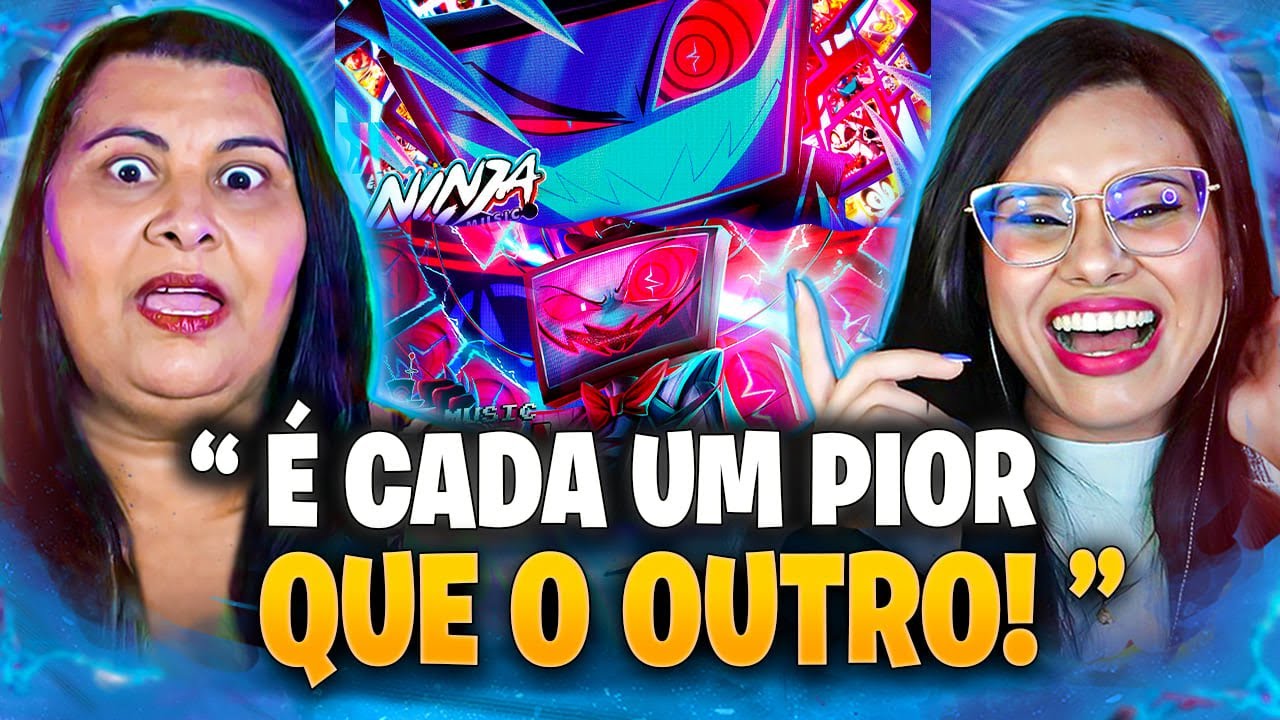 MÃE PERCEBE ALGO MUITO ERRADO EM VOX! 😱 (Hazbin Hotel) Ninja & Papyrus