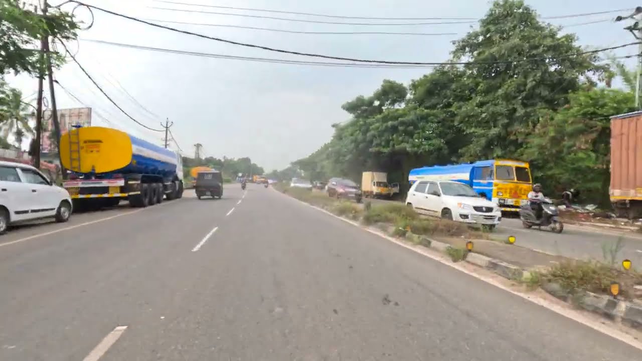 Kochi, Kerala, India 🔥 Kochi - Kalamassery Road 🔥 Scenic City Drive India 🔥 Kerala Drive 🔥 4K 60 FPS