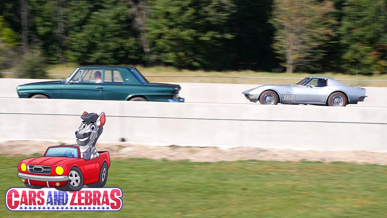 1964 Studebaker Challenger R4 racing 1971 Corvette | get your sundial ready