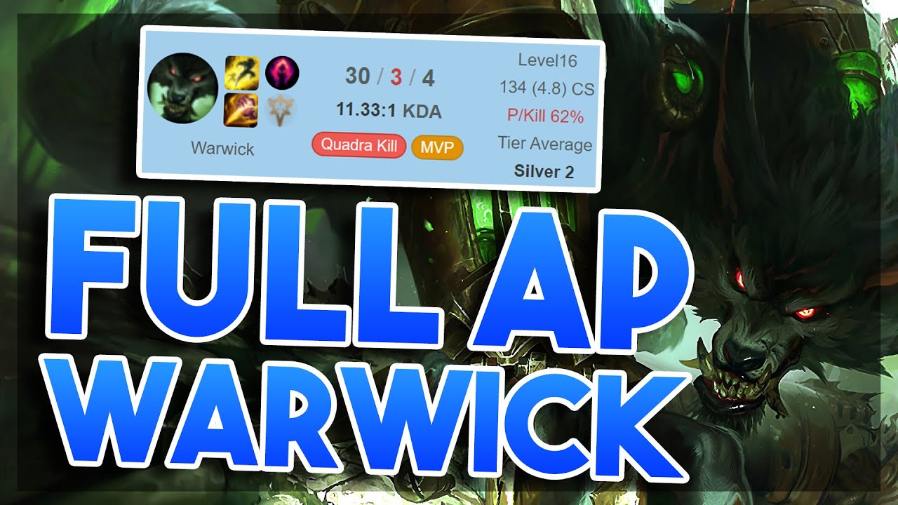 WARWICK FULL AP CRAZY ONESHOT WTF?!