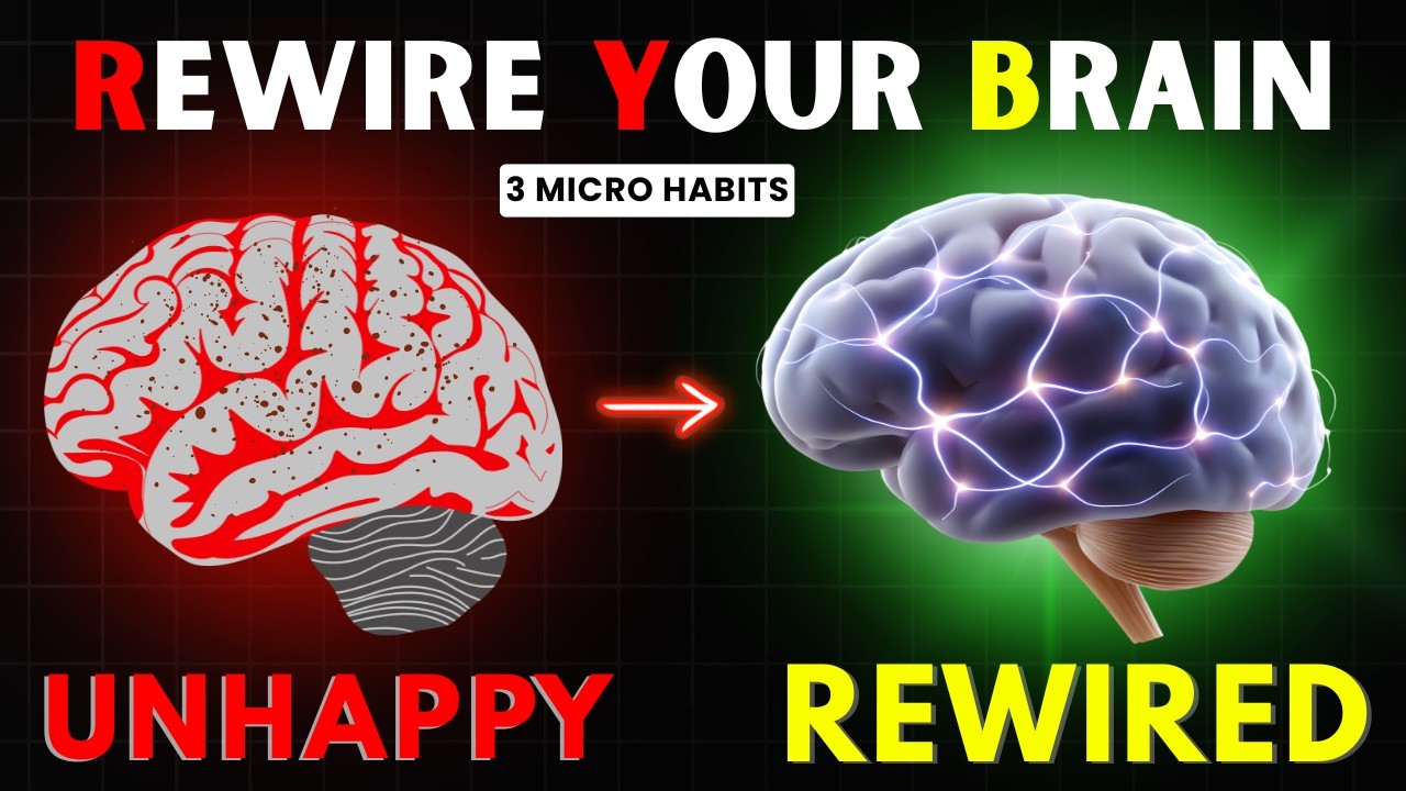 3 Micro HABITS to Rewire Your BRAIN for HAPPINESS | ( Dopamine Hack)