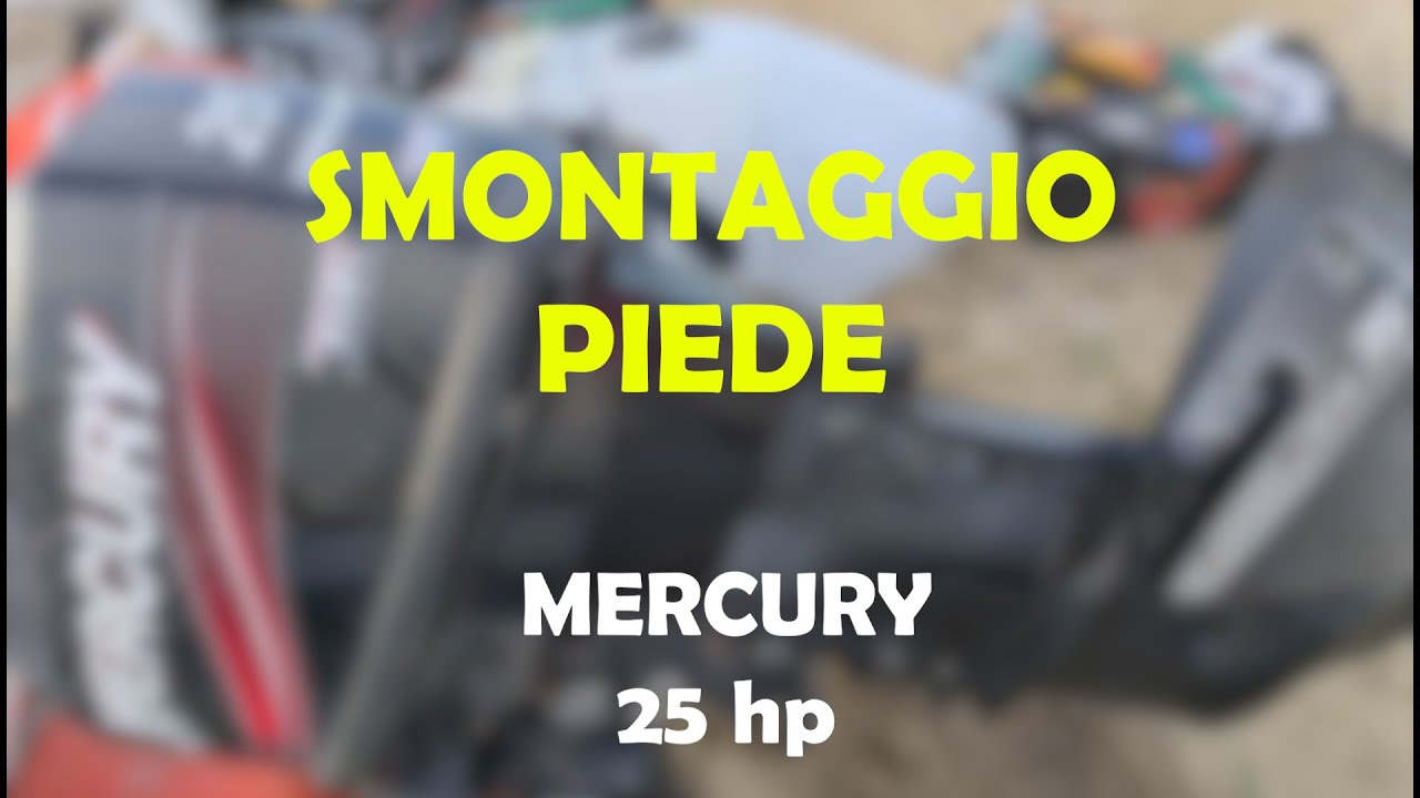 Smontaggio PIEDE Mercury 25 hp