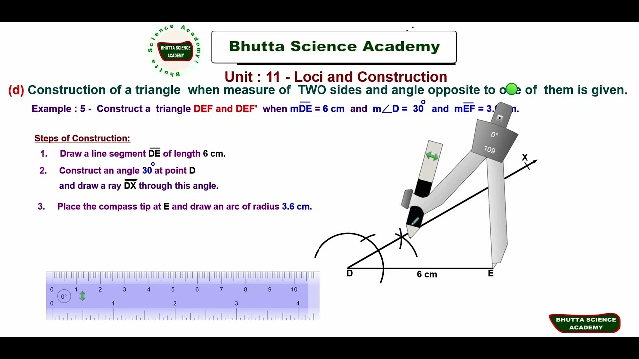 Matematics-IX Unit -11 Example 5 (SSA) Ambigous Case