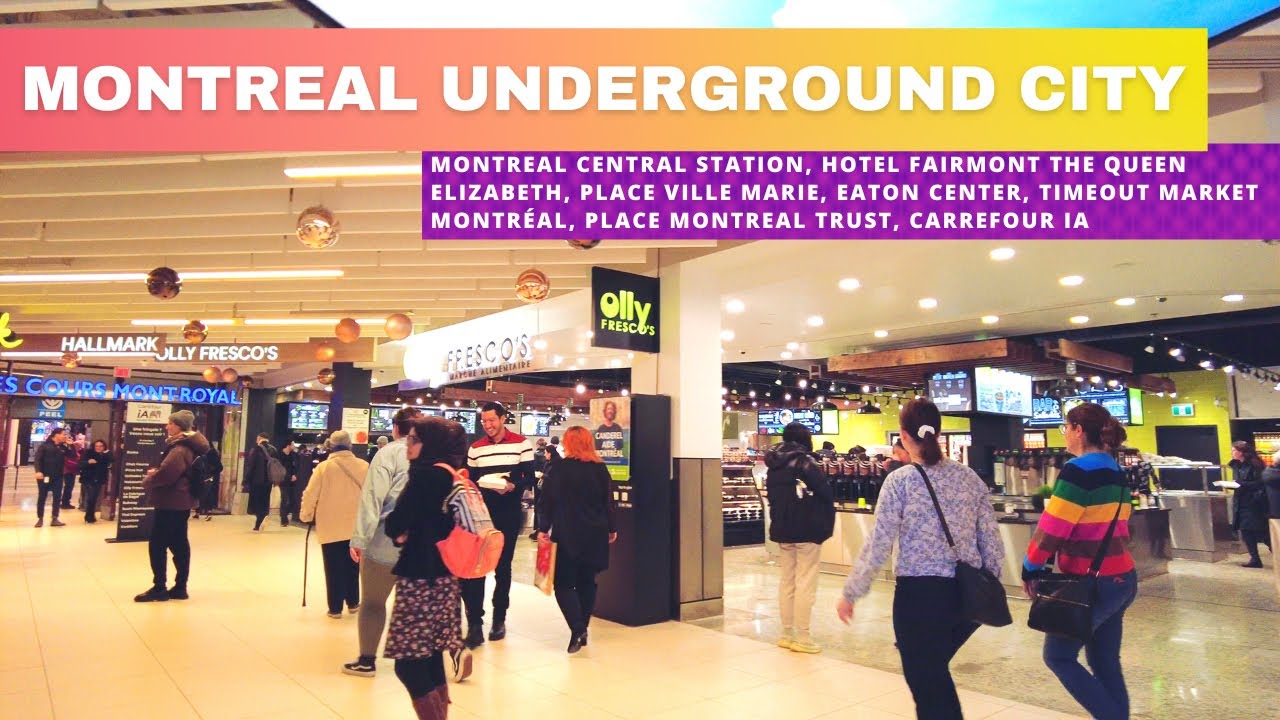 Montreal Underground City [4K] - Shopping Malls | Downtown Montreal