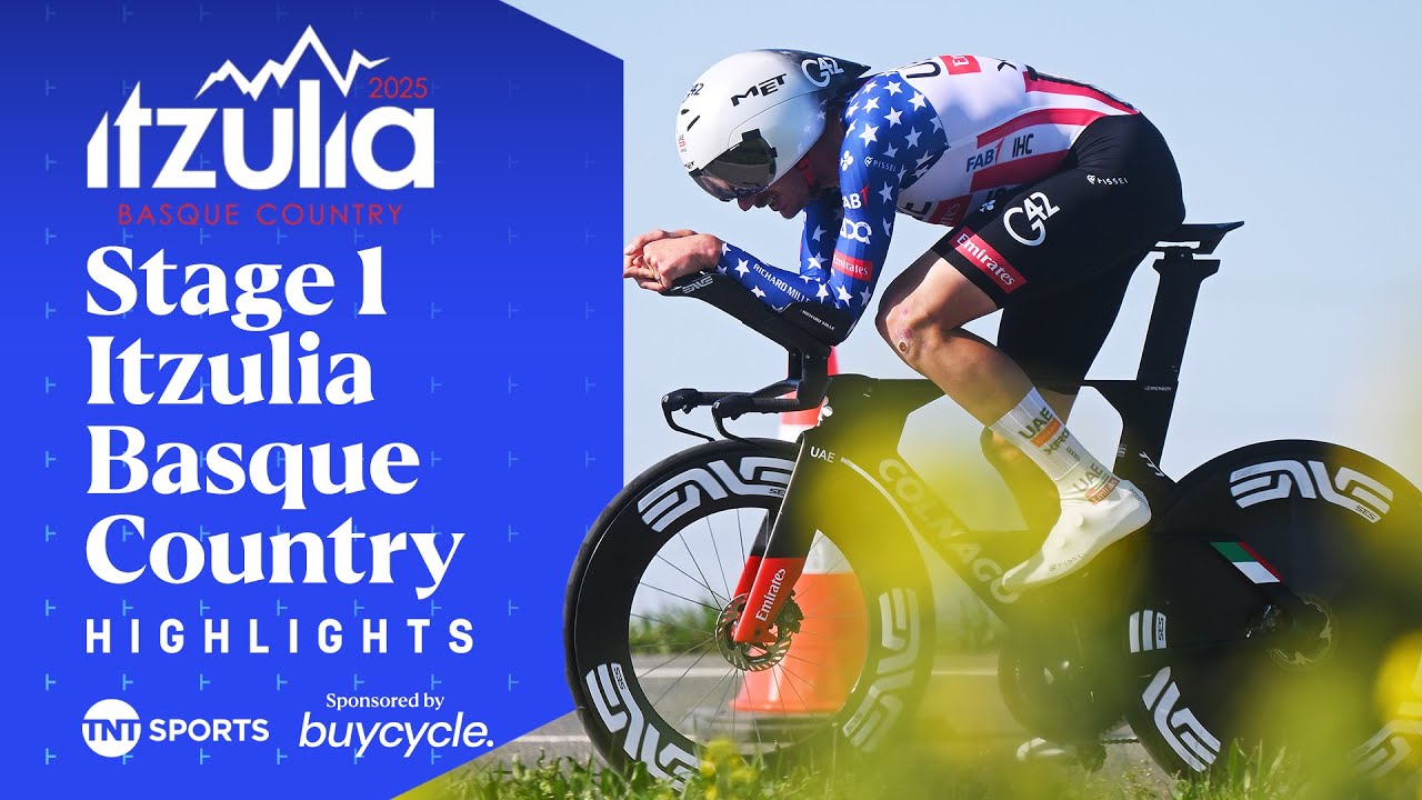 TT Titans Battle 🔥 | Men's Stage 1 2025 Itzulia Basque Country Race Highlights | TNT Sports Cycling