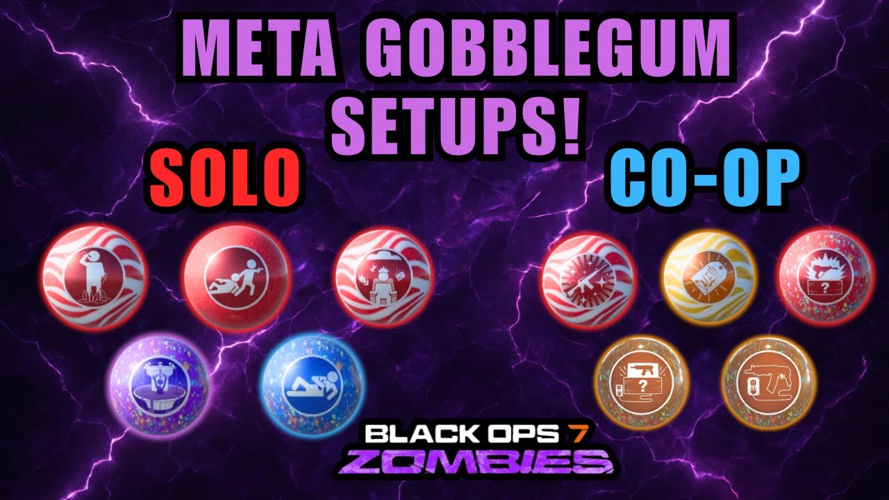 The BEST GOBBLEGUM SETUPS in Solo & Co-Op (BO7 Zombies)
