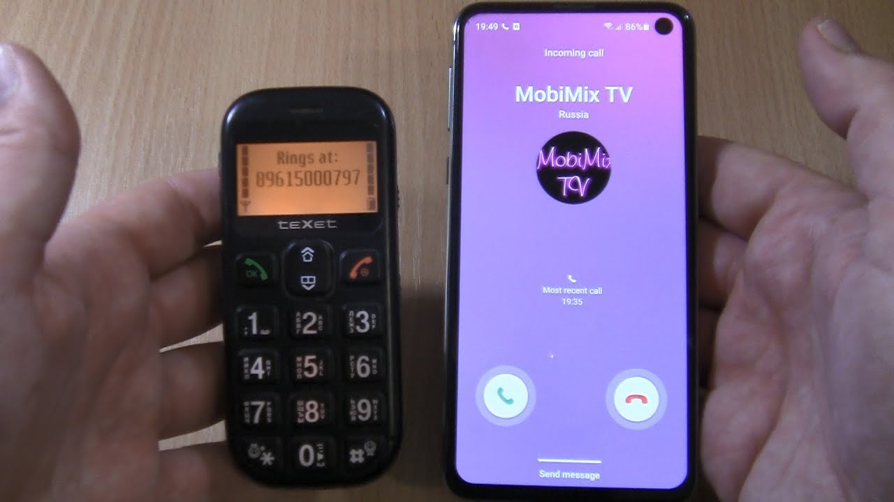 Over the Horizon Incoming call & Outgoing call at the Same Samsung S10e + Texet 111