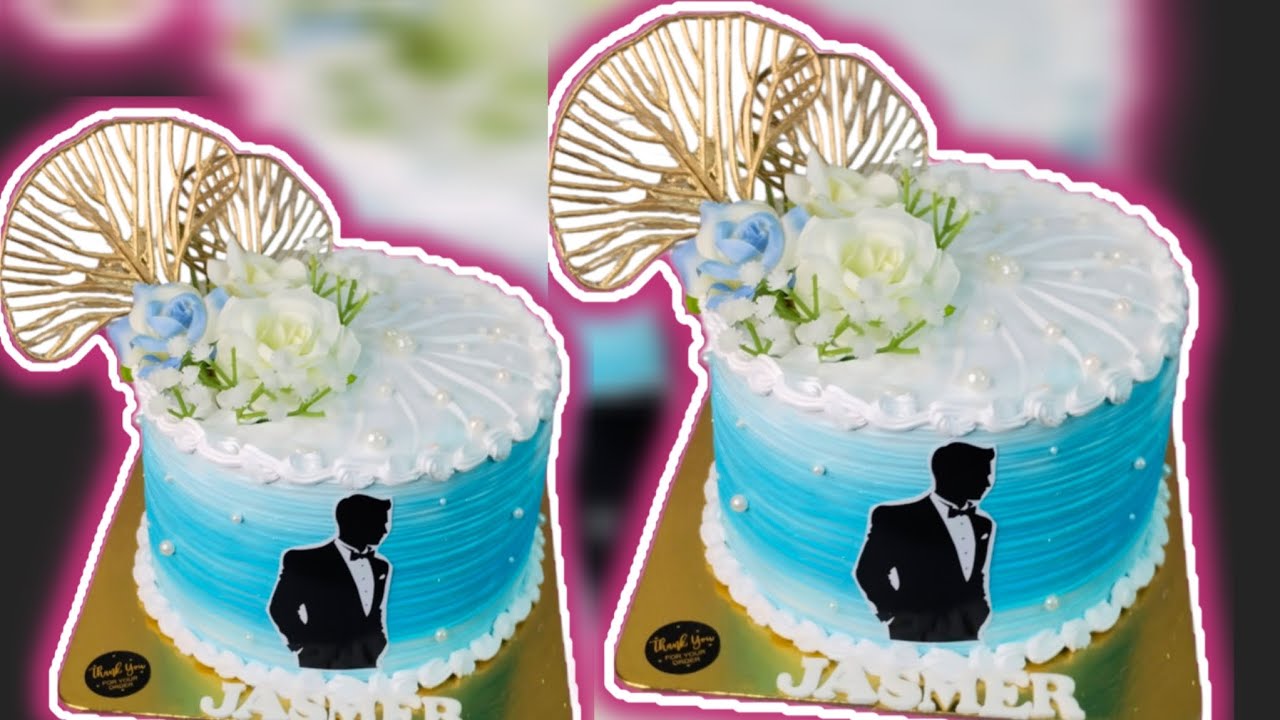 🎩 2 Pound Gentleman Theme Cake | Classy Cake Design #shorts