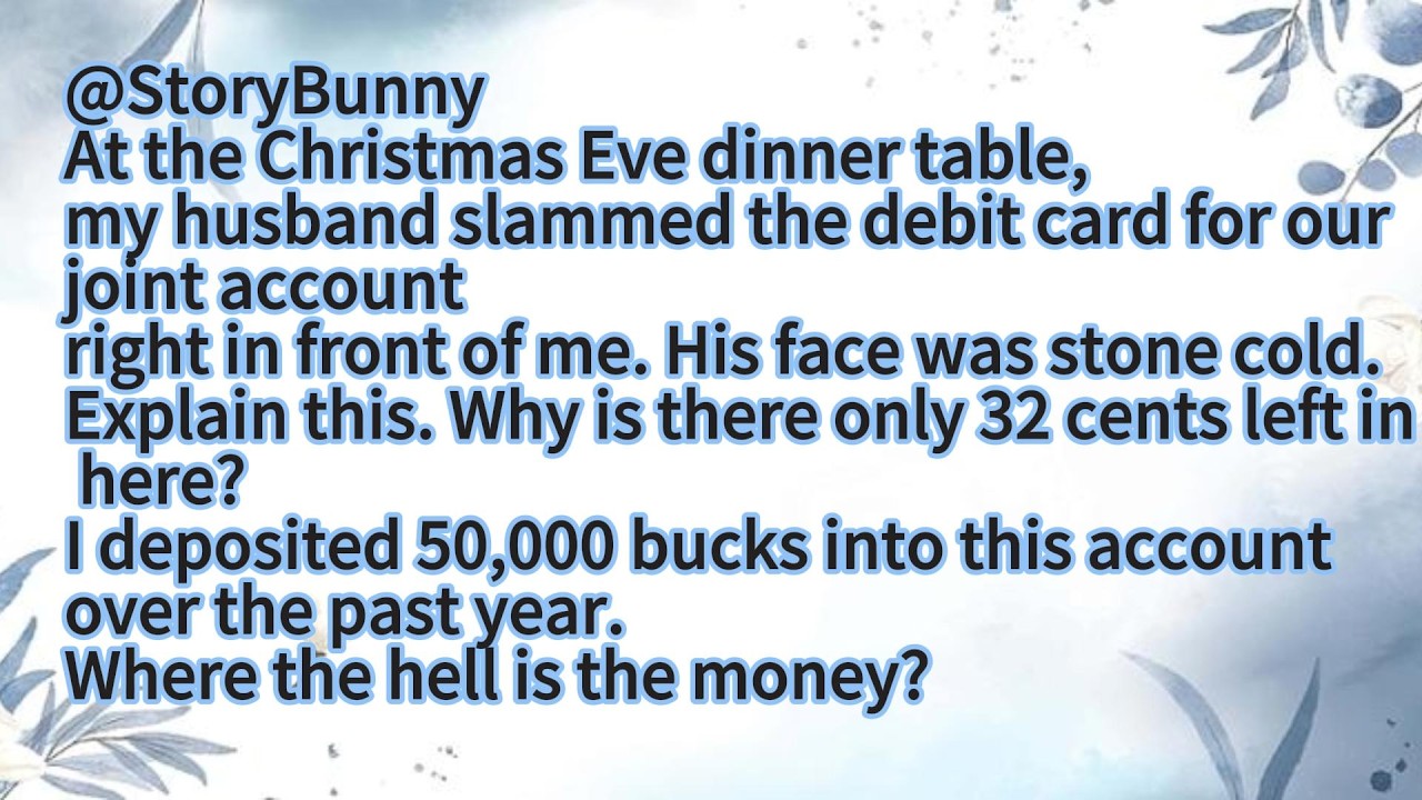 At the Christmas Eve dinner table,