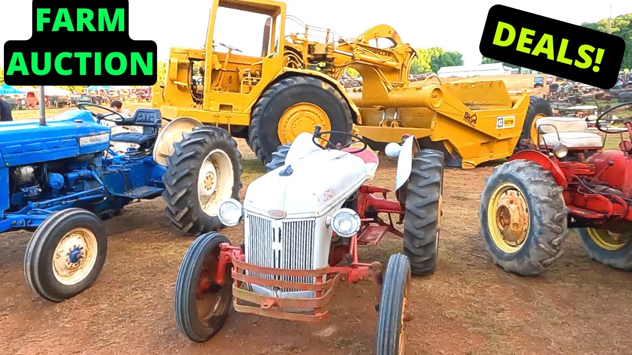 Huge Farm & Equipment Auction + Antiques - Denton, NC. Tractors @ Southeast Old Thresher's Reunion