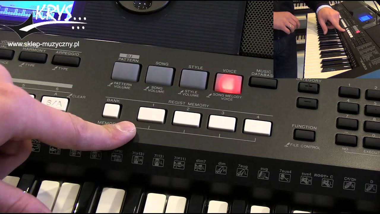Yamaha PSR-E433 prezentacja Krys