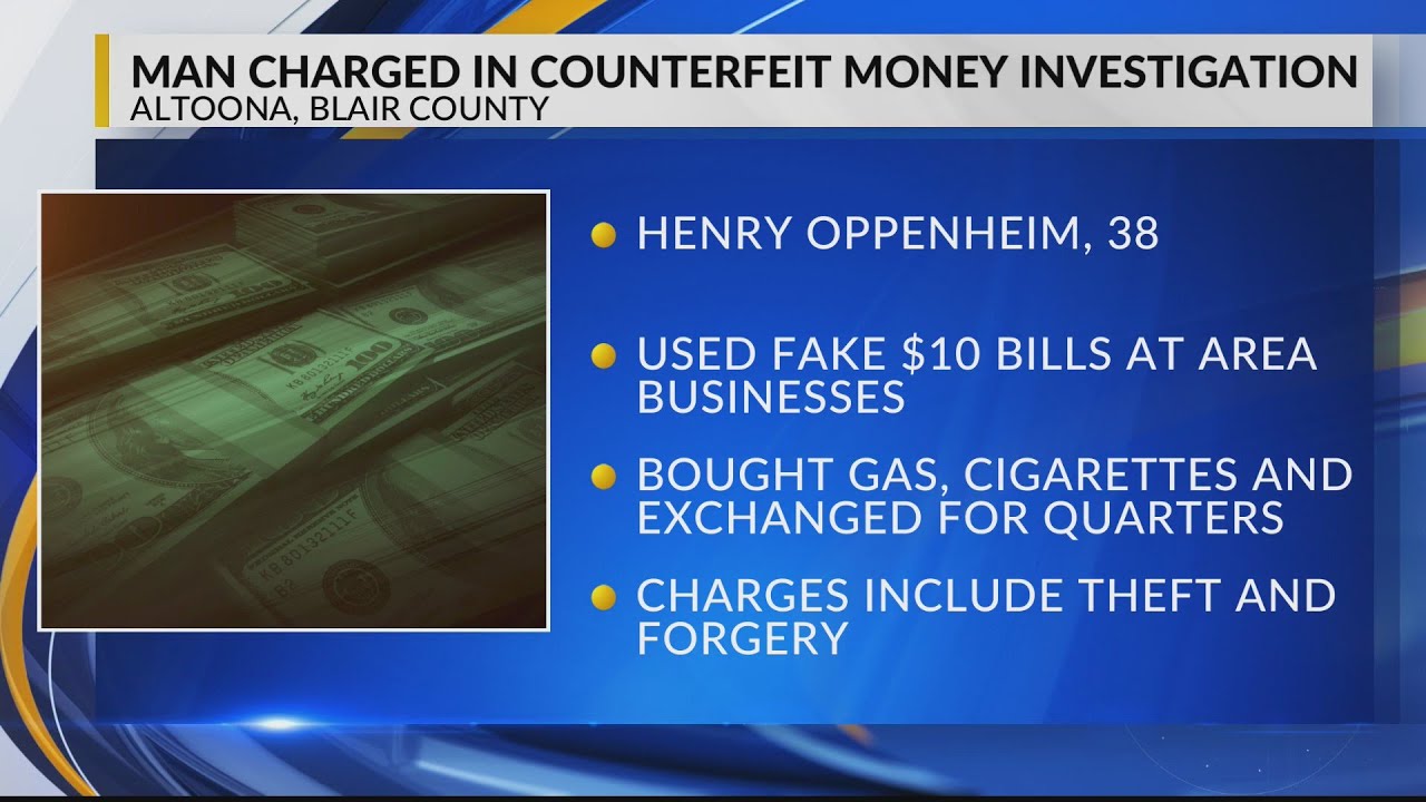 Man charged in counterfeit Money Investigation