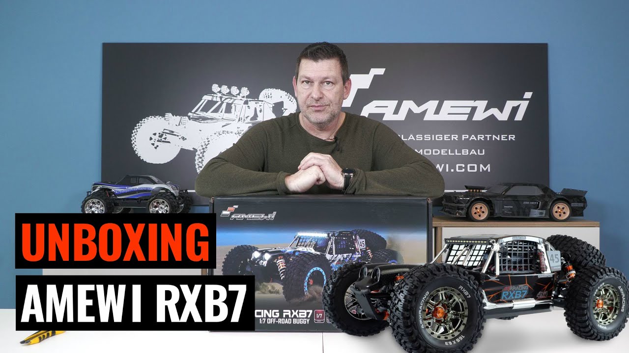 Amewi RXB7 Dune Buggy 1:7 +100km/h aus der Box- Unboxing und Erklärung