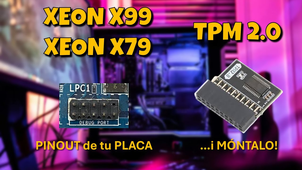 TPM para Xeon X79 X99 - Descubre el pinout de tu placa!