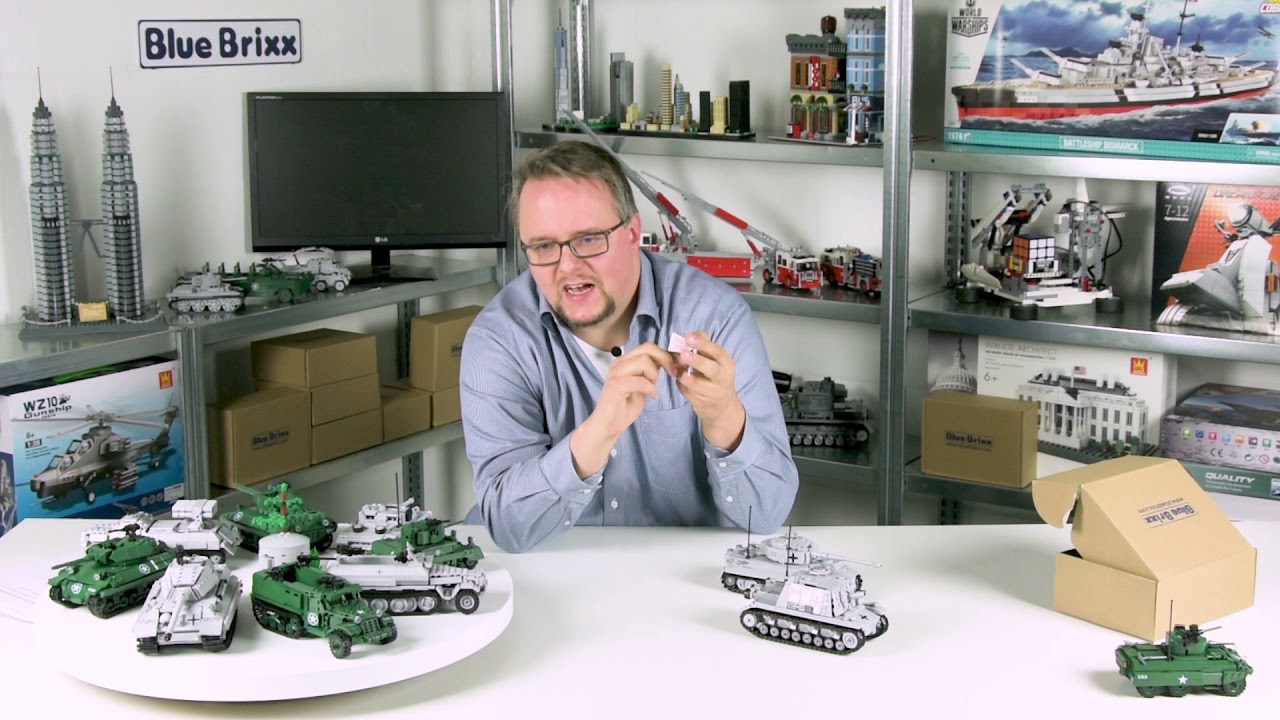 Was gibt es neues bei BlueBrixx? Die Panzer der Wehrmacht bekommen neue Sticker.