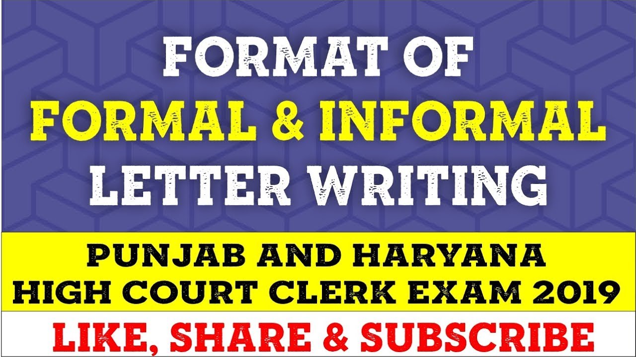 Tips to Write a Letter for Punjab and Haryana High Court Clerk Exam 2022 || VARDHMAN CAREER PLACE