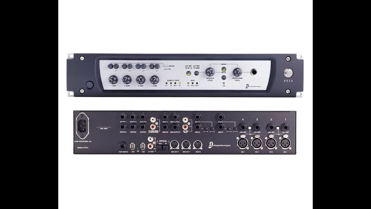 Digidesign Digi 002 Rack - Não conecta/mute ativado