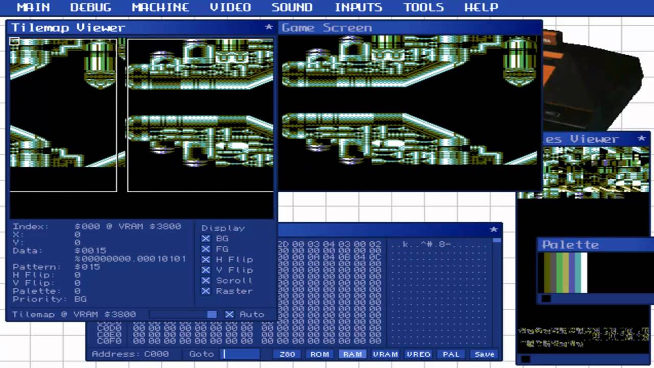 Sega mastersystem homebrew: scroll engine