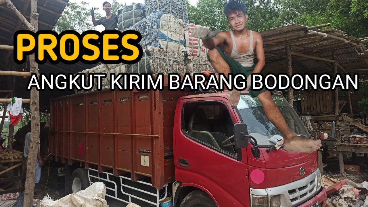 process of delivery of goods i bottle press || bodongan Barang akua botol bekas