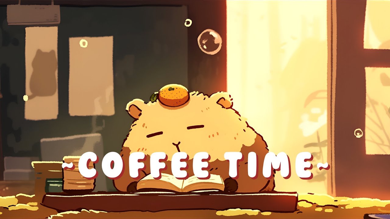 [1 Hour] Capybara Music Corner | Relaxing Tunes Collection 🦫 🌙 📖 | Study Aid