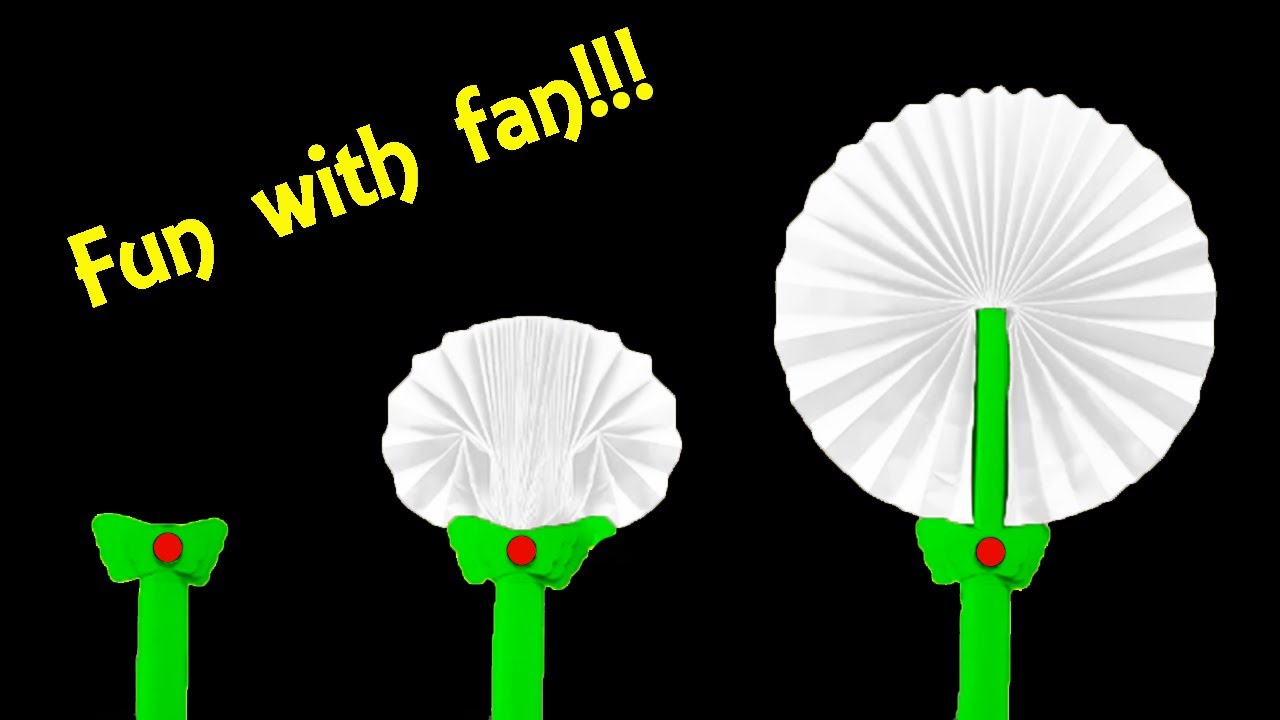 Magic Hand Fan - Magic Paper Fan - How to Make Magic Hand Fan or Paper Fan - DIY Hand Fan