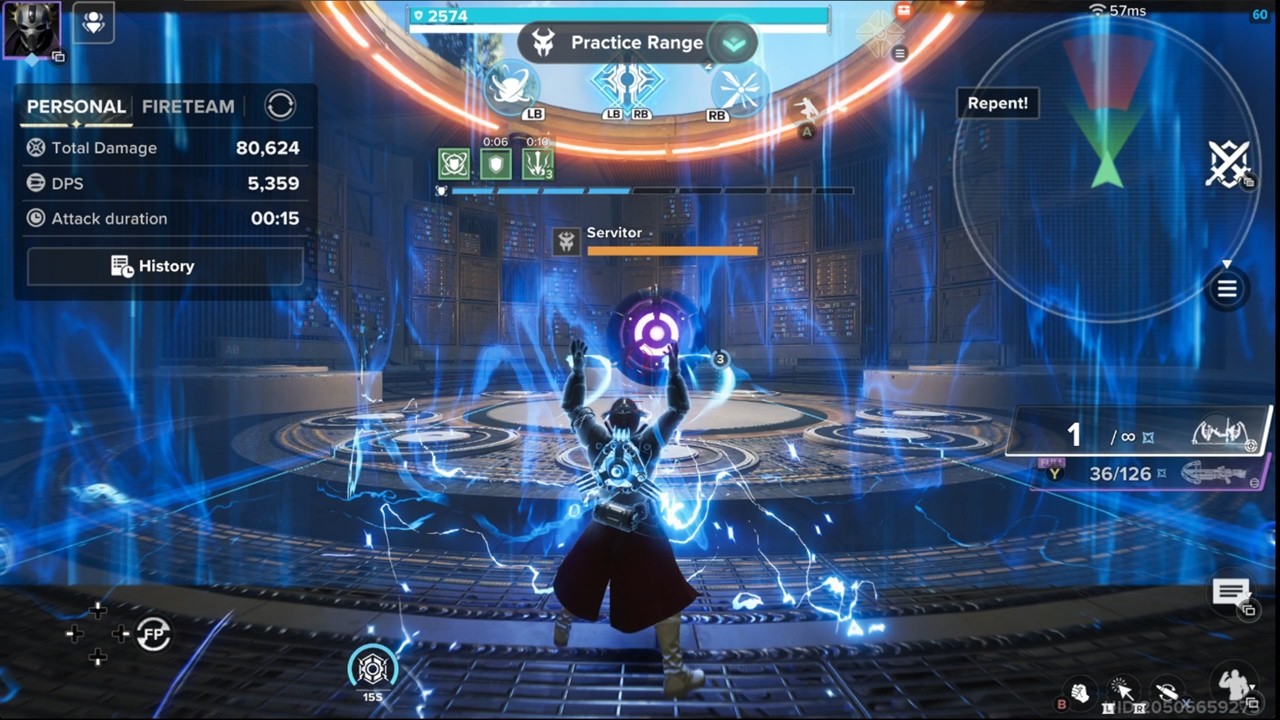 Destiny Rising Character Super Damage Testing with Azro