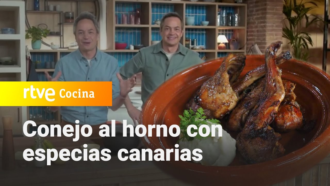 Conejo al horno con especias canarias y parmentier de plátano - Menudos Torres | RTVE Cocina