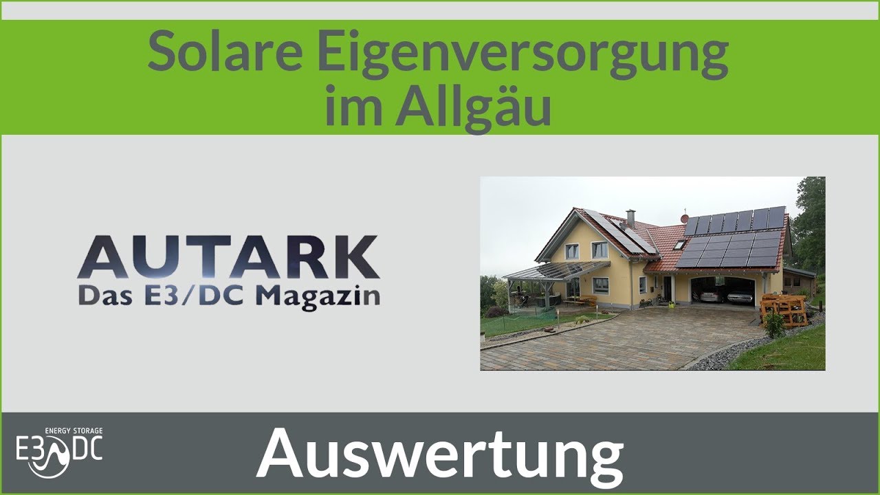 Solare Eigenversorgung im Allg&auml;u #2 - Die Auswertung