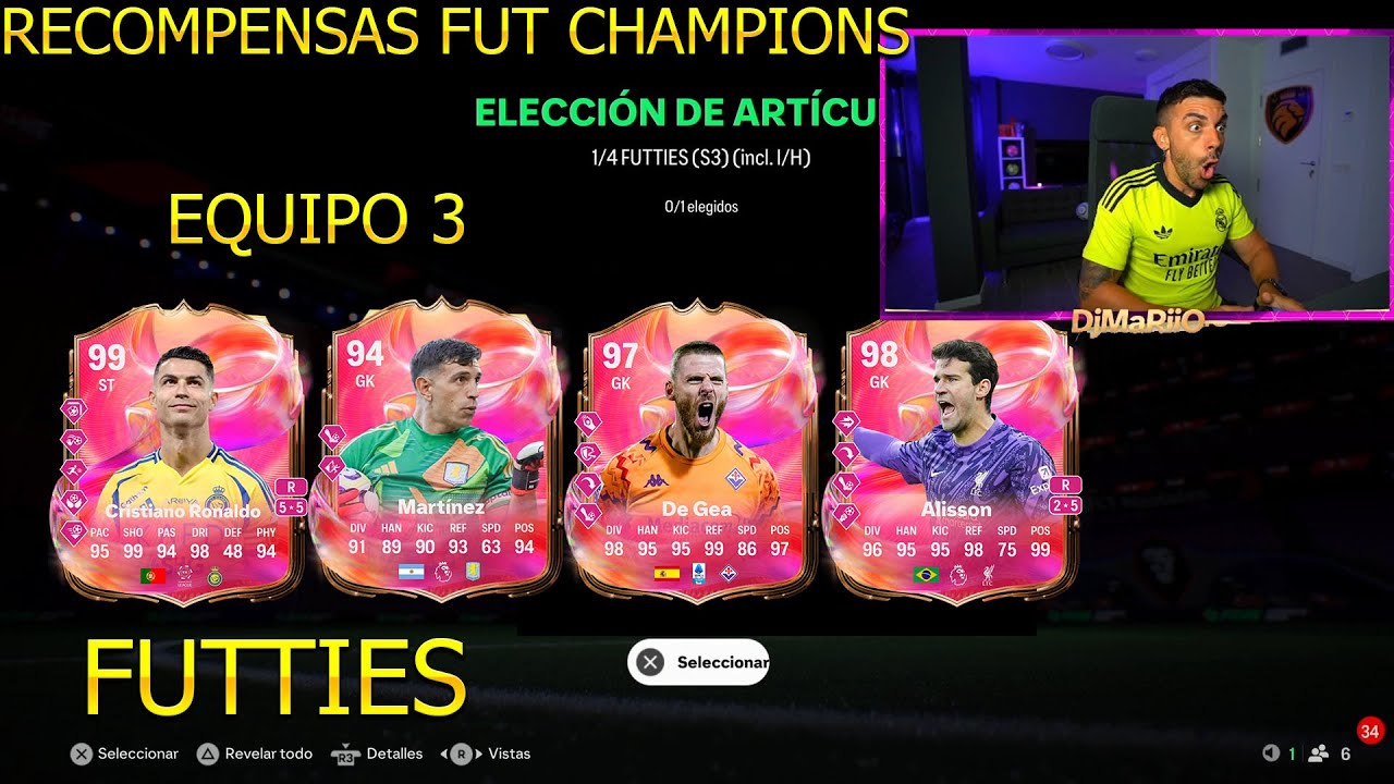 DjMaRiiO RECOMPENSAS DEL FUT CHAMPIONS EQUIPO 3 FUTTIES EN EA SPORTS FC 25