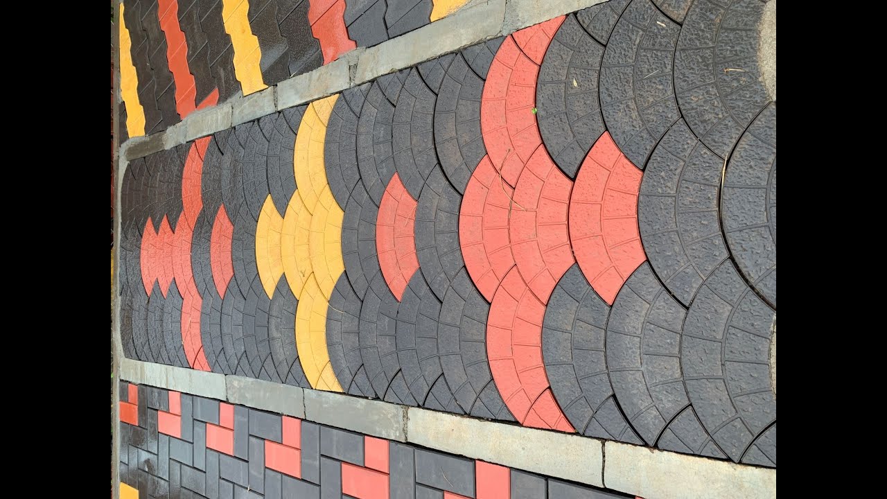 DIFFERENT SHAPES AND NAMES OF PAVERS / precast concrete