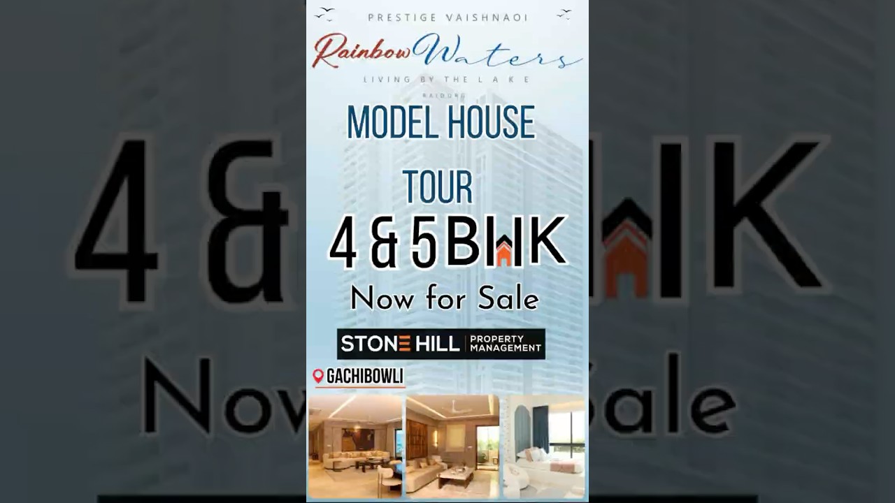 Prestige Vaishnaoi GROUP Rainbow Waters  Model House Tour - Gachibowli