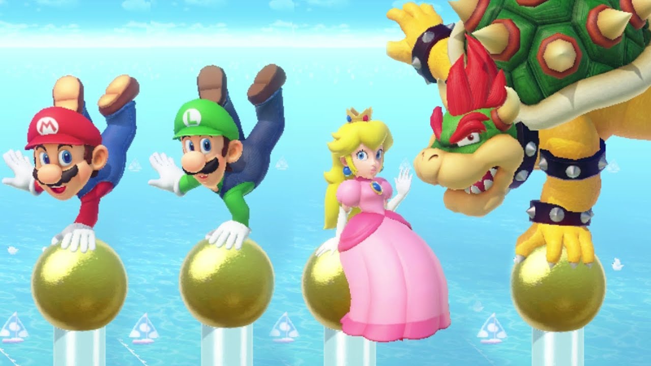 Super Mario Party - All Racing Minigames