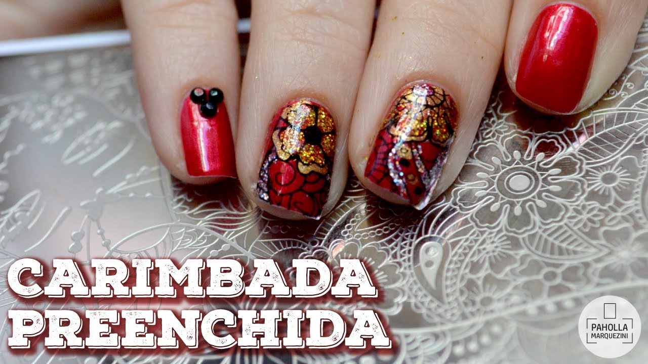 Tutorial de Carimbada Preenchida com BP-L072 / Reverse Stamping Nail Art Tutorial  with BP-L072