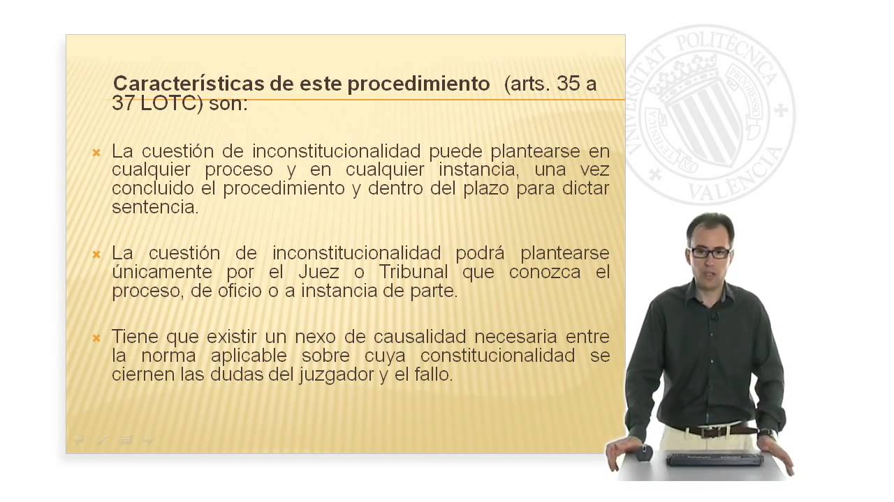 La cuestión de inconstitucionalidad |  | UPV