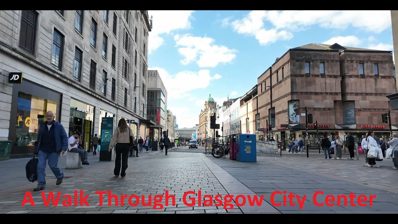 We had a walk through Glasgow City Centre - Buchannan Galleries/Street Argyll Street George Square