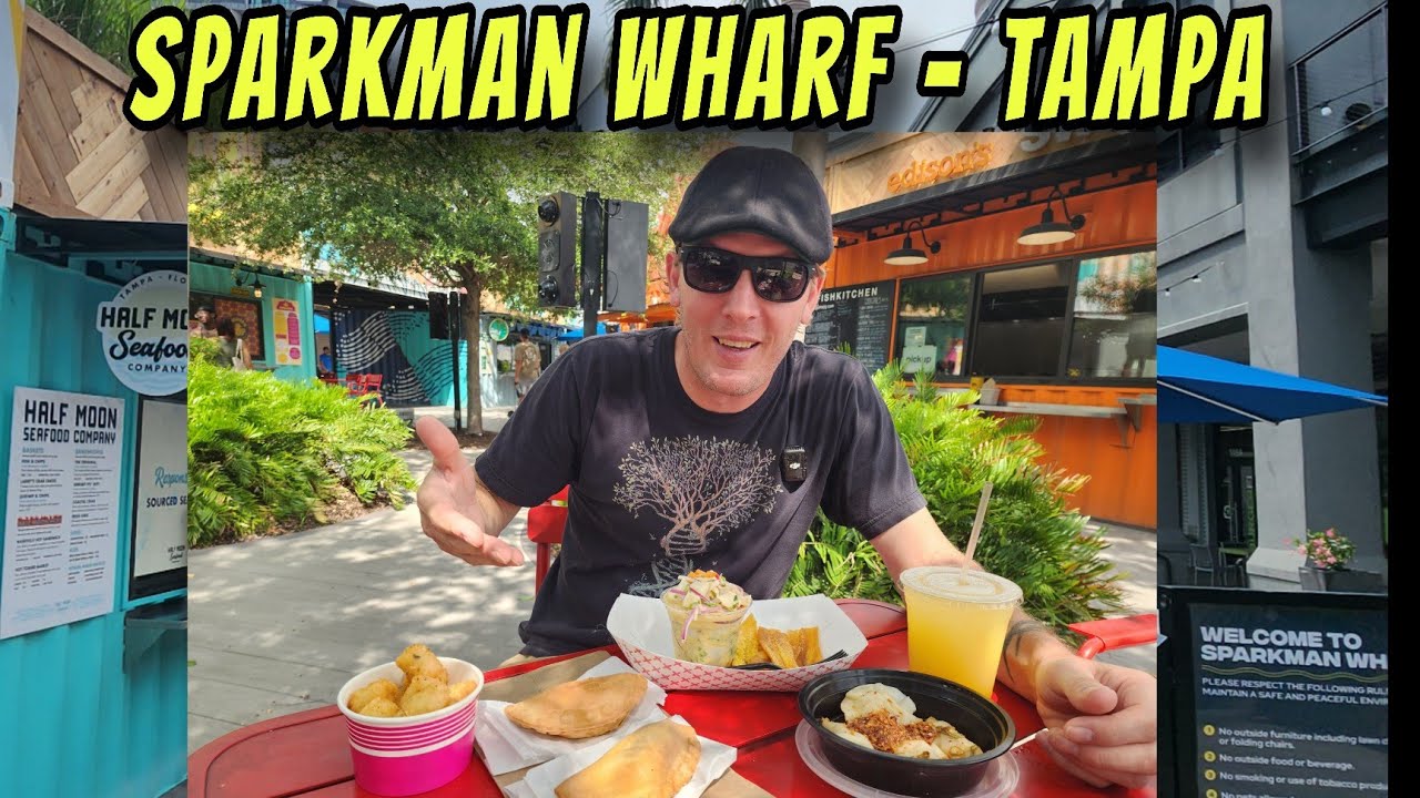 Sparkman Wharf Tampa Food Adventure | Peruvian Ceviche + Cuban Empanadas!