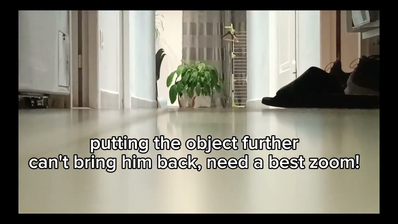 Object dissapearing bottom first on a flat surface(refraction effect in bonus)