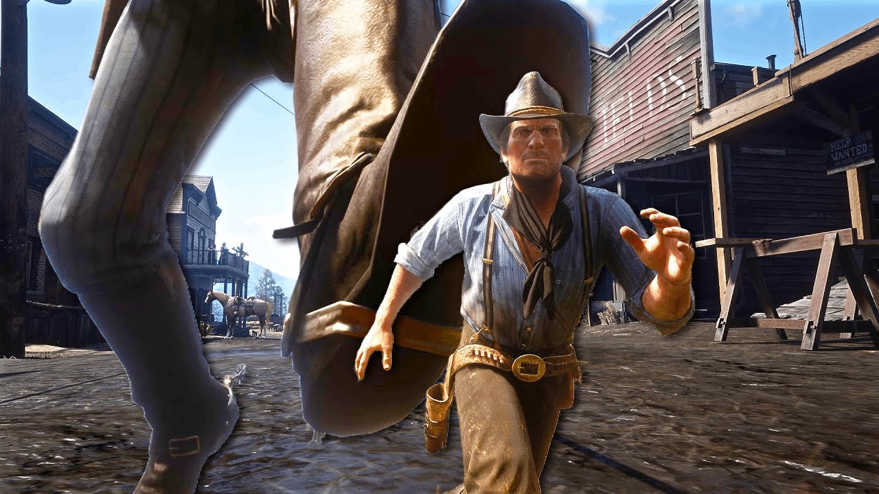 What if Arthur Was Tiny in Red Dead 2?