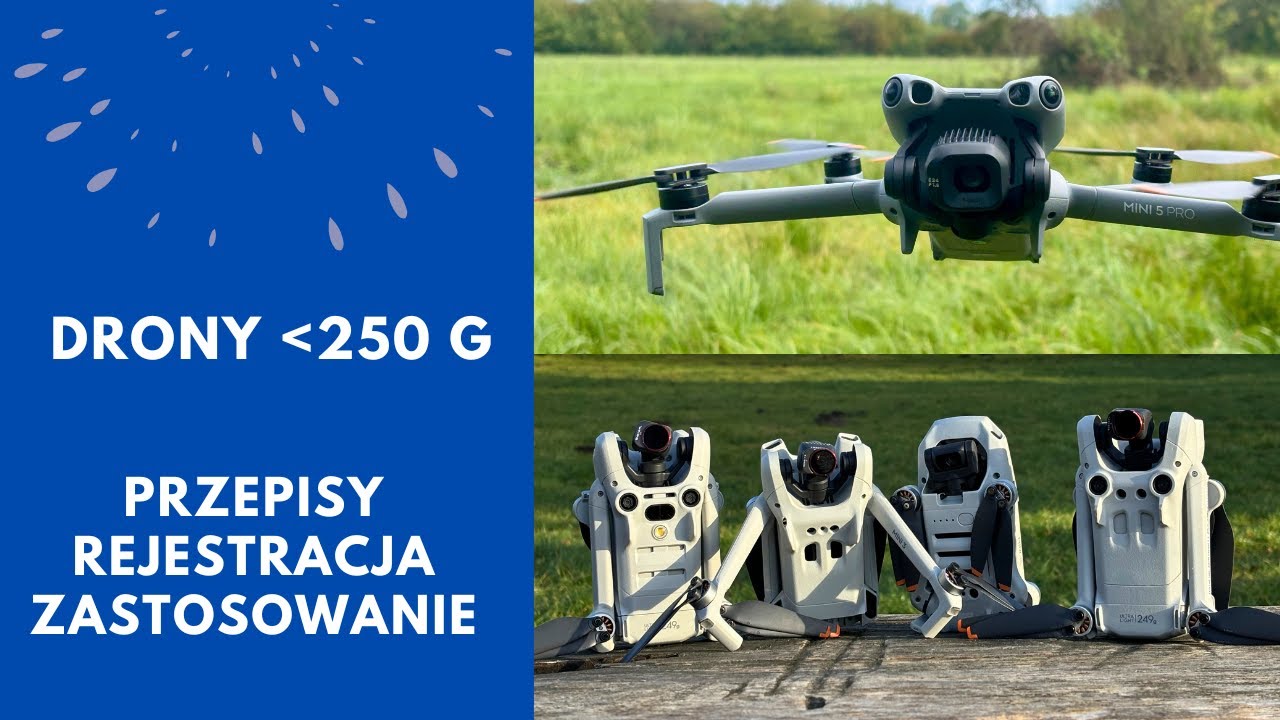Drony o masie do 250g: Kompendium wiedzy na start 2025. Przepisy, rejestracja, jak wysoko i daleko?